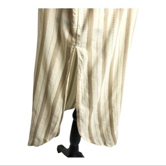 Anthropologie Boho Stripe Midi Tunic Dress Shirt Size XL - Picture 5 of 9